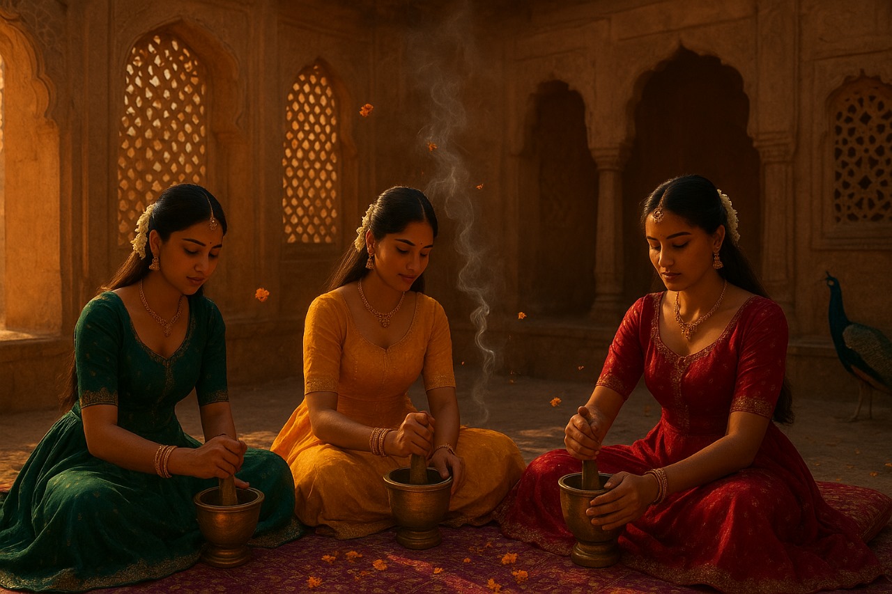 Ayurveda wellness background